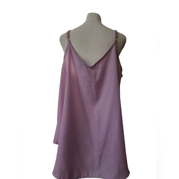Torrid Sophie Leopard Jacquard Charmeuse Swing Cami Lilac Purple Size 2 - 2X - Picture 3 of 6